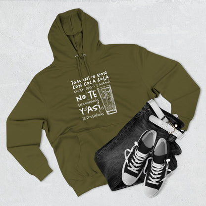 Hoodie de Fleece Tres Paneles – Diseño Divertido de Bebida 🍹, Suéter Unisex Casual y Original para Fiestas o Regalar a Amigos