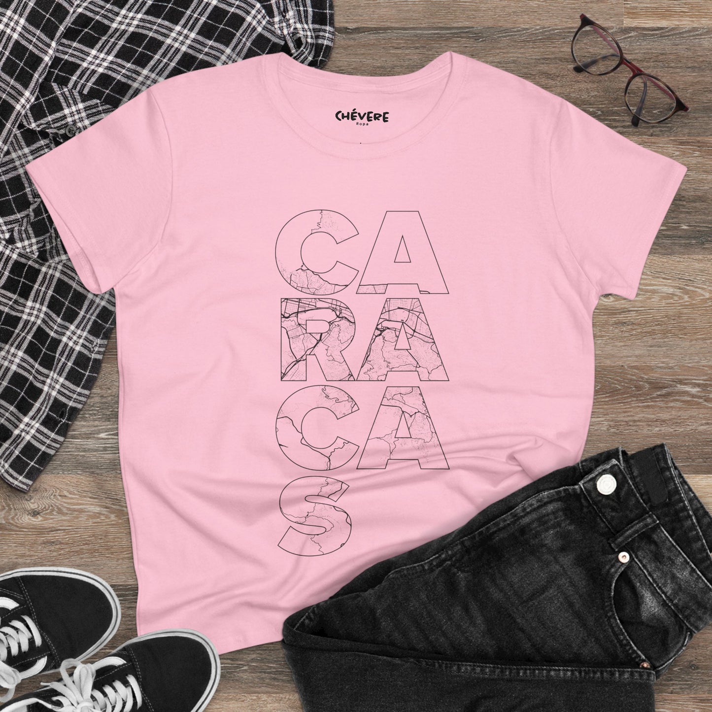 Caracas Outline Graphic Tee — Women's City Map Tee