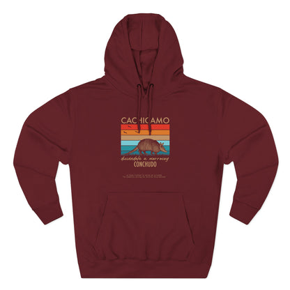 Hoodie “Cachicamo diciéndole a morrocoy conchuo” – Suéter Unisex de Fleece, Divertido y 100% Venezolano