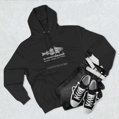 Hoodie “Te Conozco Bacalao” – Suéter Unisex de Fleece, Cómodo, Original y con Sabor Venezolano