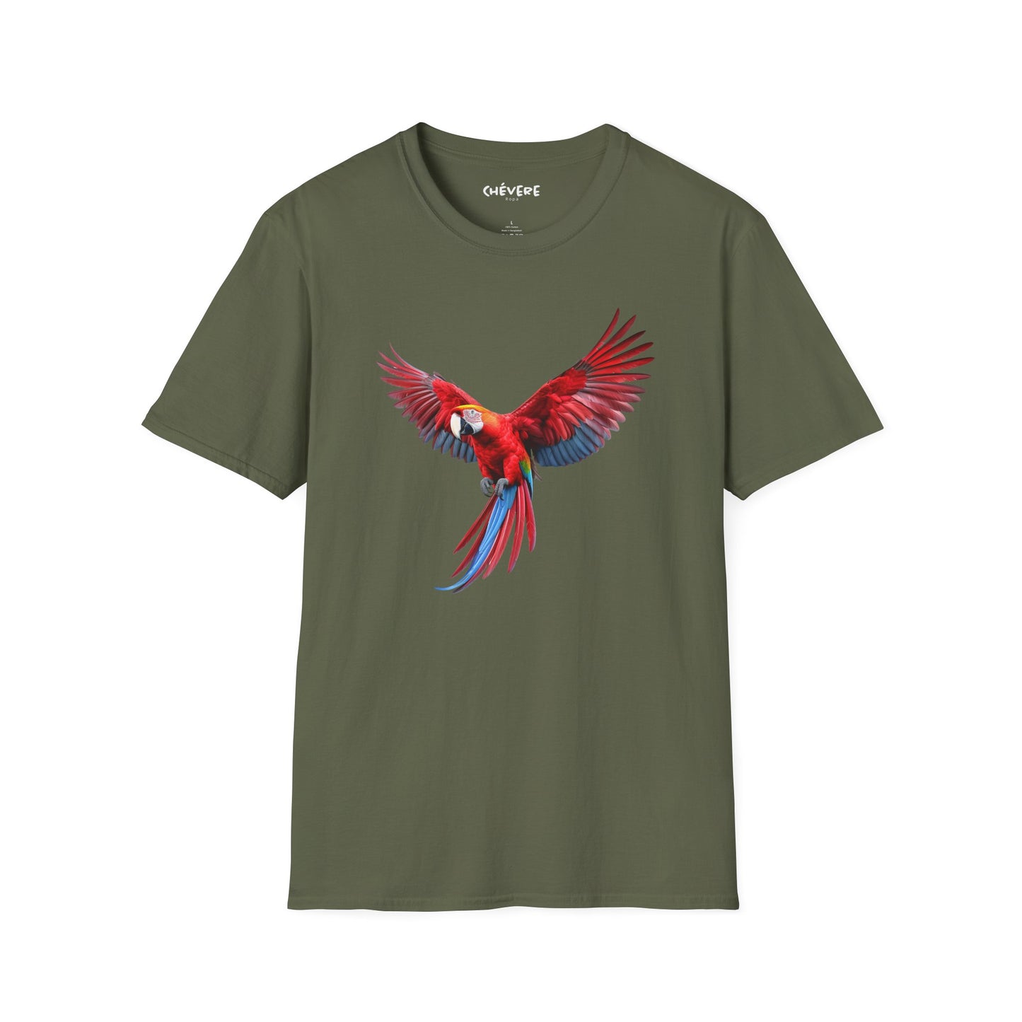 Camiseta — Franela con Gráfico Vibrante de Guacamaya