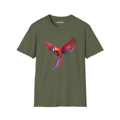 Camiseta — Franela con Gráfico Vibrante de Guacamaya
