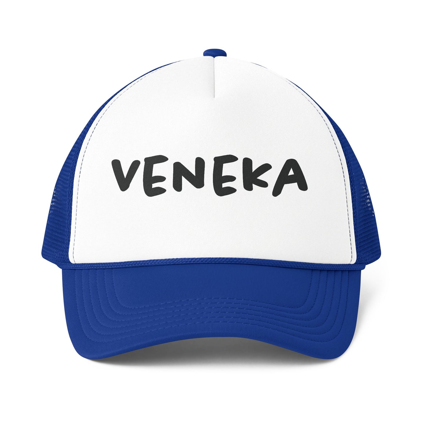 Trucker Cap — 'VENEKA' Bold Script Foam Mesh Baseball Hat