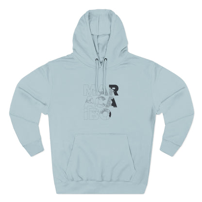 Hoodie Mapa Tipográfico “Maracaibo” – Suéter Unisex de Fleece, Cómodo, Cultural y con Orgullo Venezolano
