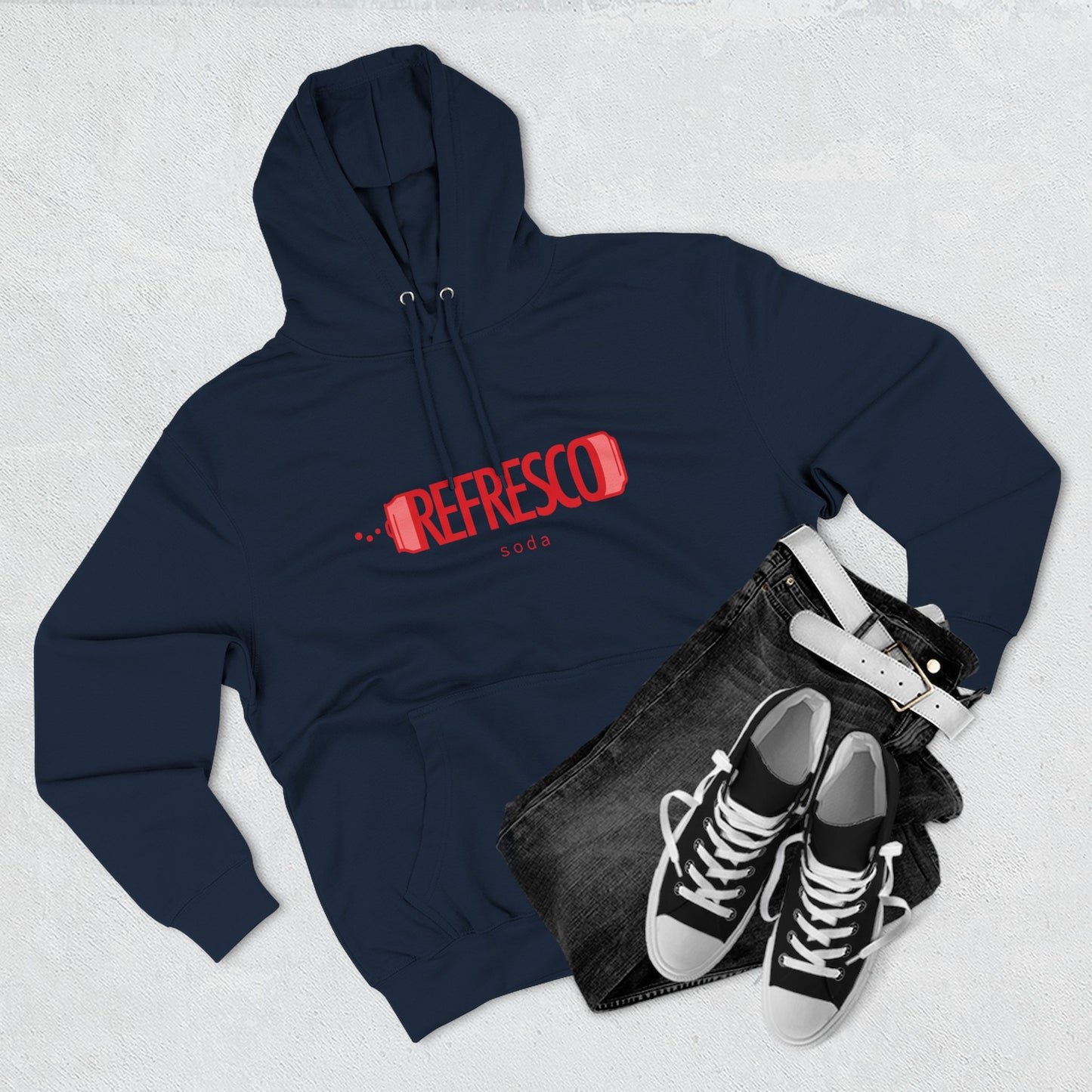 Hoodie “Refresco” – Suéter Unisex de Fleece, Cómodo, Casual y con Identidad Venezolana