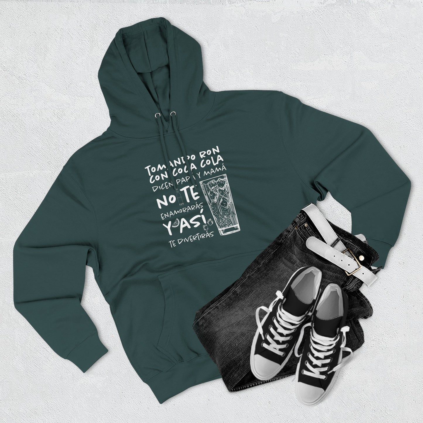 Hoodie de Fleece Tres Paneles – Diseño Divertido de Bebida 🍹, Suéter Unisex Casual y Original para Fiestas o Regalar a Amigos