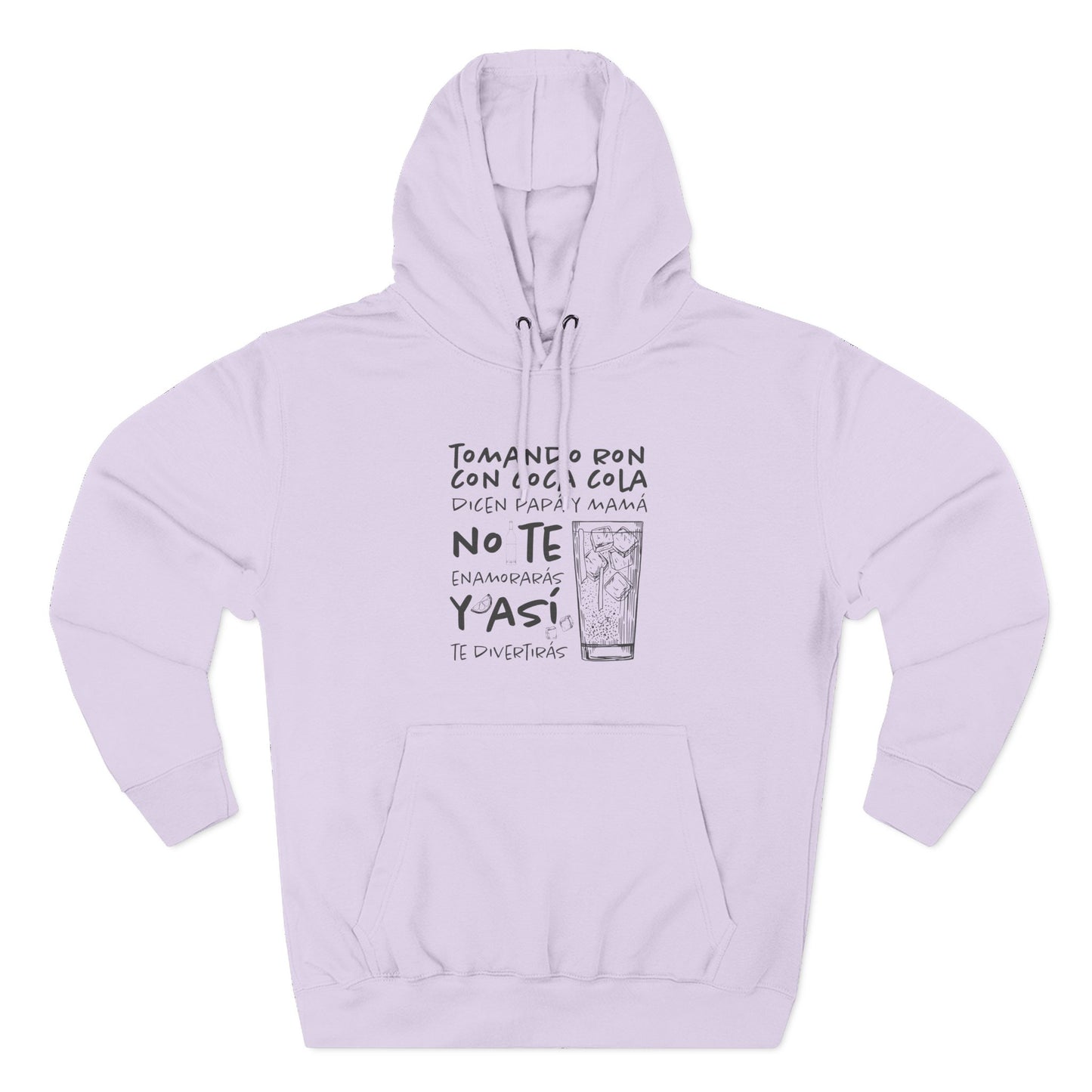 Hoodie de Fleece Tres Paneles – Diseño Divertido de Bebida 🍹, Suéter Unisex Casual y Original para Fiestas o Regalar a Amigos
