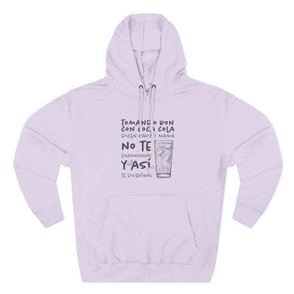Hoodie de Fleece Tres Paneles – Diseño Divertido de Bebida 🍹, Suéter Unisex Casual y Original para Fiestas o Regalar a Amigos