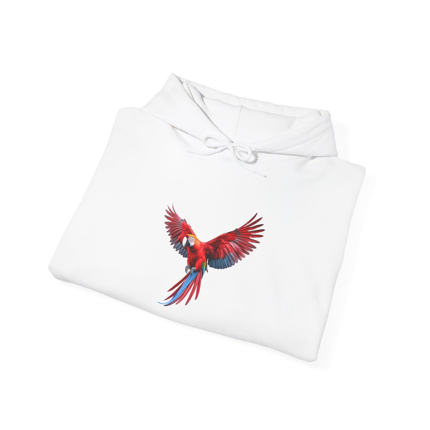 Pullover de Guacamaya Roja Colorida