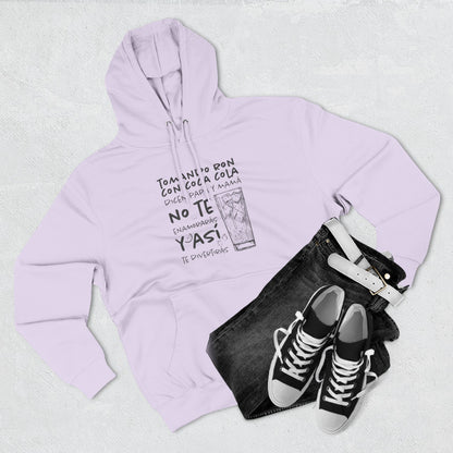 Hoodie de Fleece Tres Paneles – Diseño Divertido de Bebida 🍹, Suéter Unisex Casual y Original para Fiestas o Regalar a Amigos