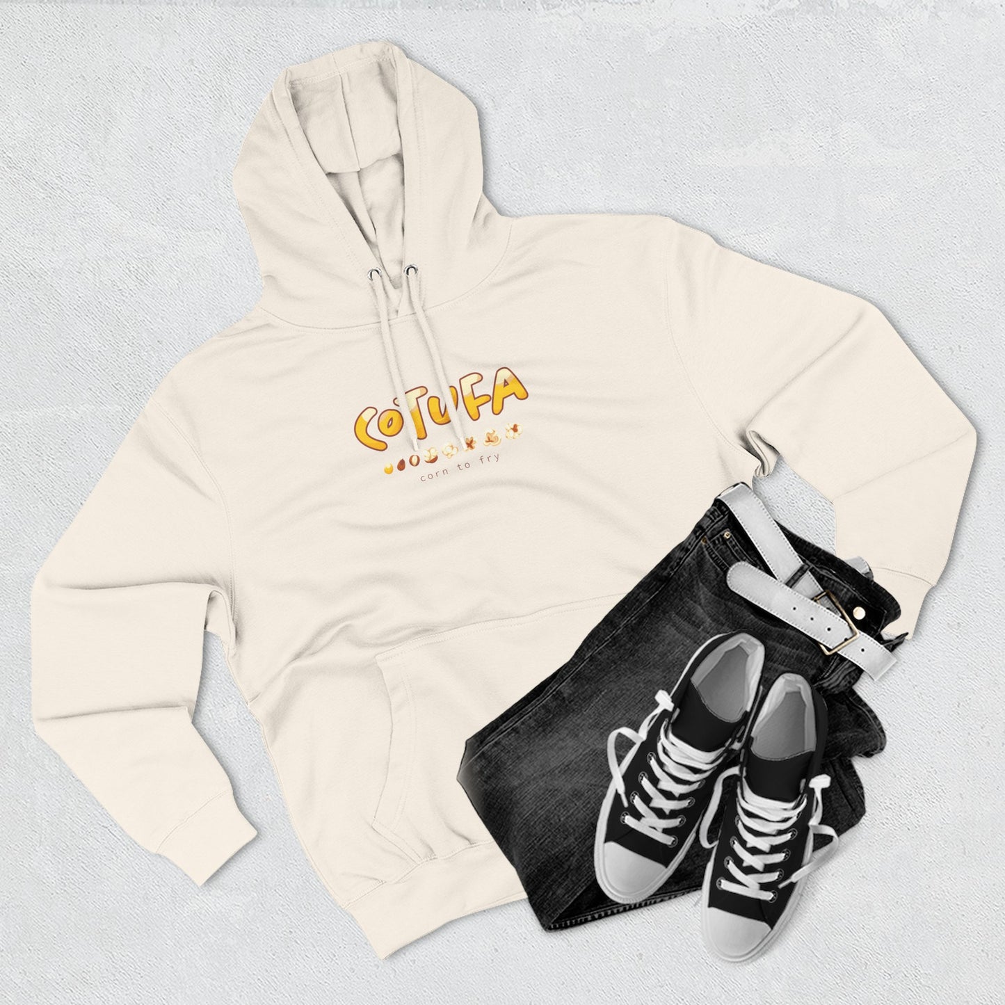 Hoodie “Cotufa” – Suéter Unisex de Fleece, Cómodo, Casual y con Sabor Venezolano