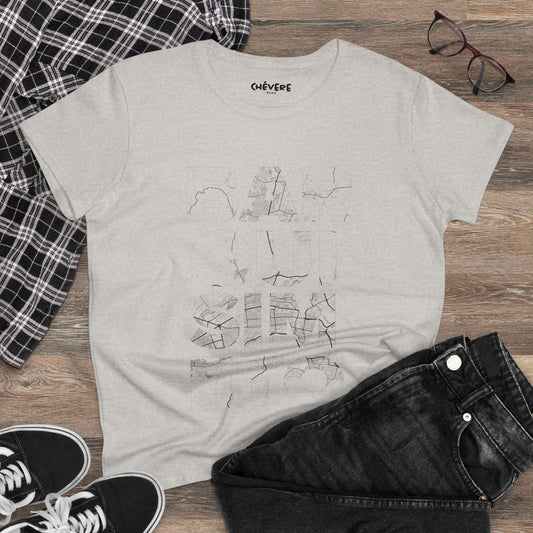 Women's Tee — Minimalist Sketch Sailboat Graphic