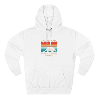 Hoodie “Cachicamo diciéndole a morrocoy conchuo” – Suéter Unisex de Fleece, Divertido y 100% Venezolano