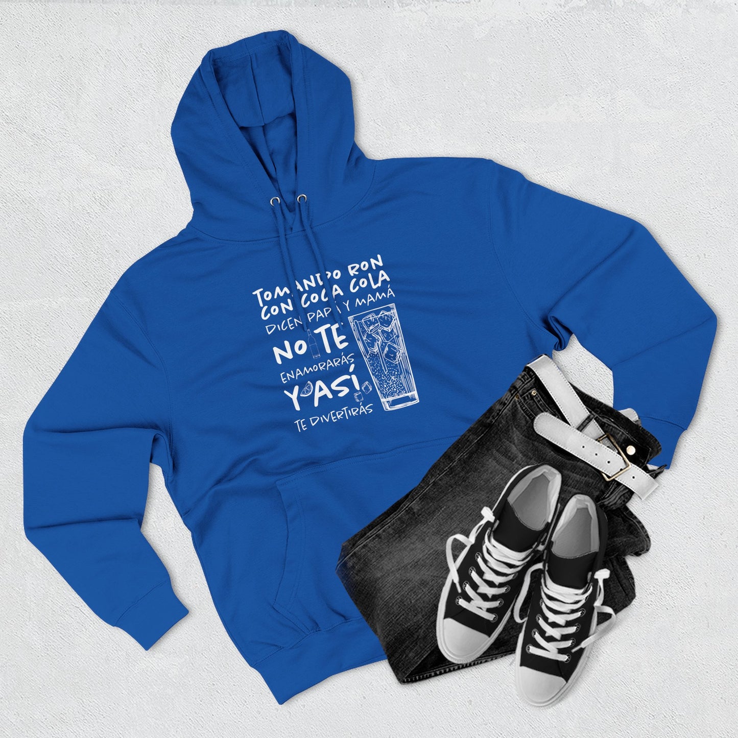 Hoodie de Fleece Tres Paneles – Diseño Divertido de Bebida 🍹, Suéter Unisex Casual y Original para Fiestas o Regalar a Amigos