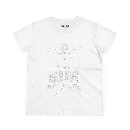 Women's Tee — Minimalist Sketch Sailboat Graphic