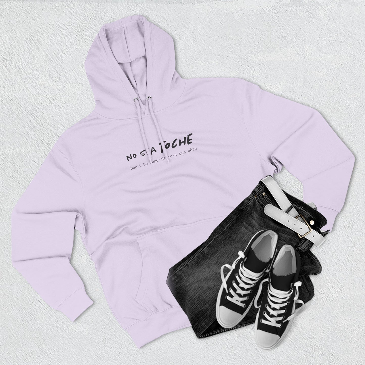 Hoodie “No sea toche” – Suéter Unisex de Fleece, Cómodo, Divertido y con Identidad Venezolana