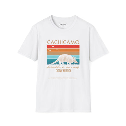 CACHICAMO DICIÉNDOLE A MORROCOY  🐢 CONCHUDO - Camiseta Vintage Unisex Softstyle