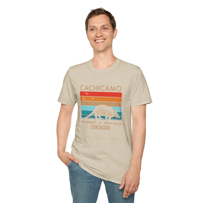CACHICAMO DICIÉNDOLE A MORROCOY  🐢 CONCHUDO - Camiseta Vintage Unisex Softstyle