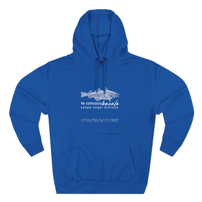 Hoodie “Te Conozco Bacalao” – Suéter Unisex de Fleece, Cómodo, Original y con Sabor Venezolano