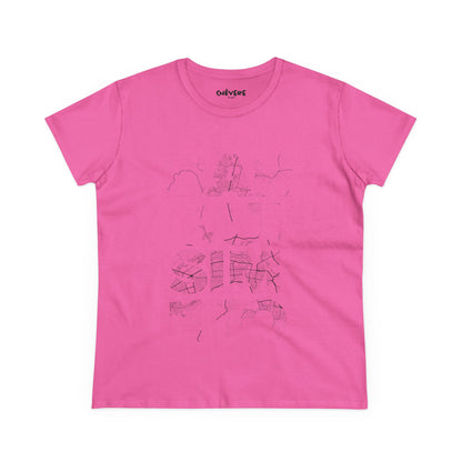 Women's Tee — Minimalist Sketch Sailboat Graphic