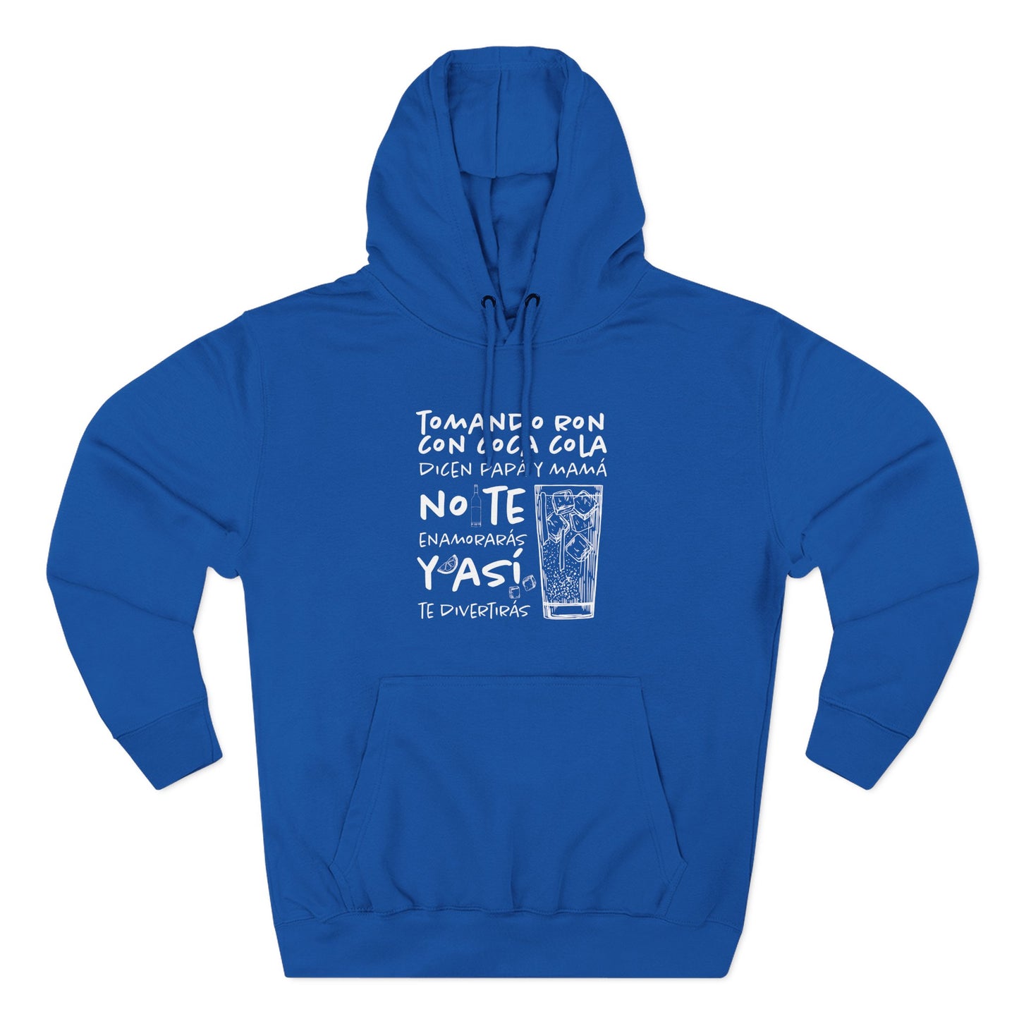 Hoodie de Fleece Tres Paneles – Diseño Divertido de Bebida 🍹, Suéter Unisex Casual y Original para Fiestas o Regalar a Amigos