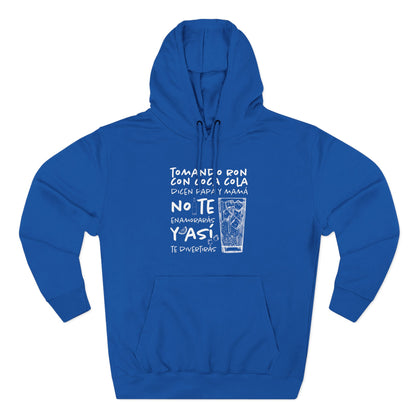 Hoodie de Fleece Tres Paneles – Diseño Divertido de Bebida 🍹, Suéter Unisex Casual y Original para Fiestas o Regalar a Amigos