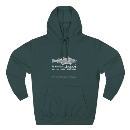 Hoodie “Te Conozco Bacalao” – Suéter Unisex de Fleece, Cómodo, Original y con Sabor Venezolano