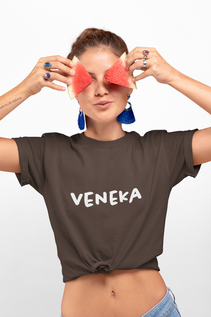 Veneka - Camiseta para Mujer  — Franela Minimalista
