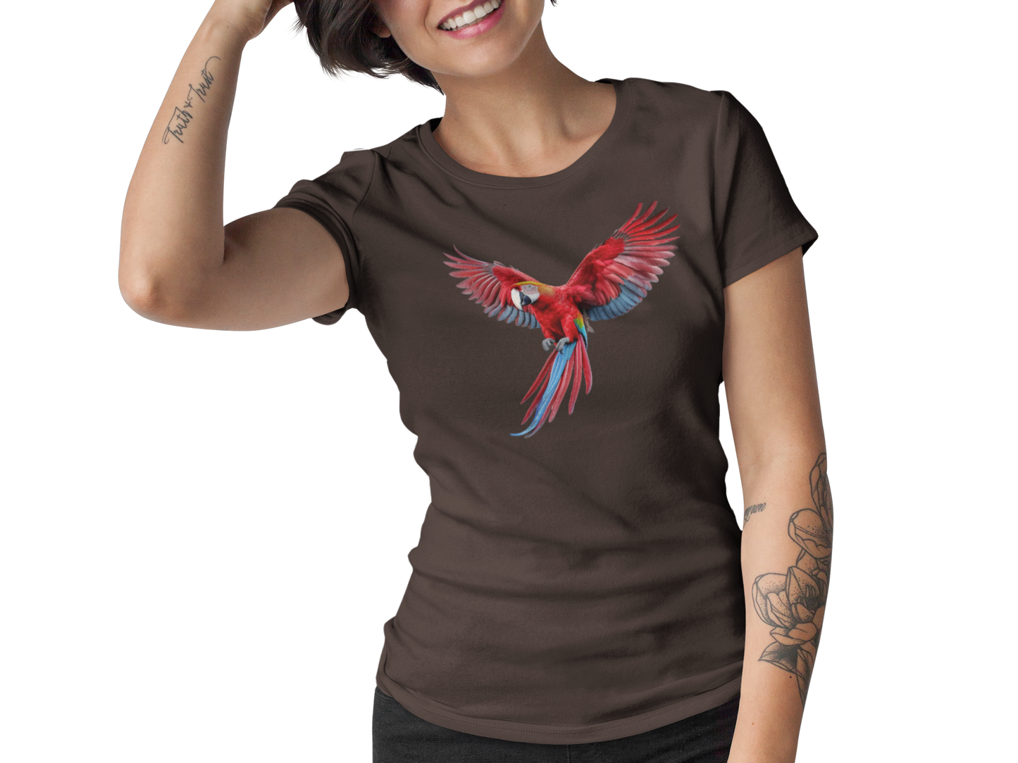 Camiseta — Franela con Gráfico Vibrante de Guacamaya