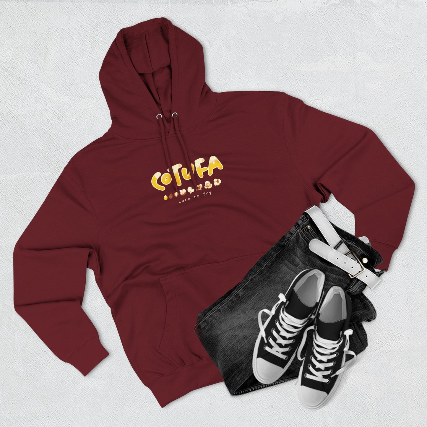 Hoodie “Cotufa” – Suéter Unisex de Fleece, Cómodo, Casual y con Sabor Venezolano