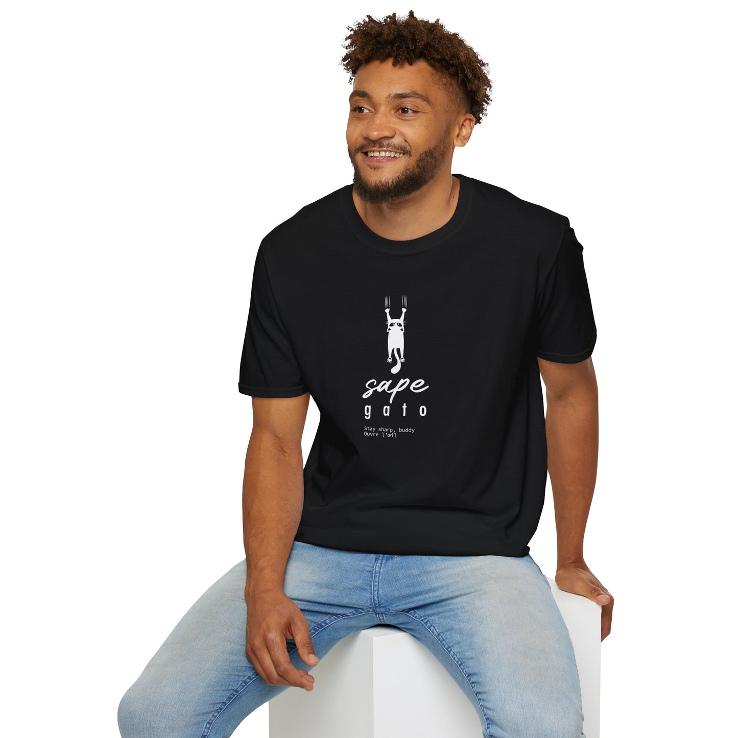 SAPE GATO - Camiseta Unisex Softstyle