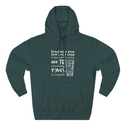 Hoodie de Fleece Tres Paneles – Diseño Divertido de Bebida 🍹, Suéter Unisex Casual y Original para Fiestas o Regalar a Amigos