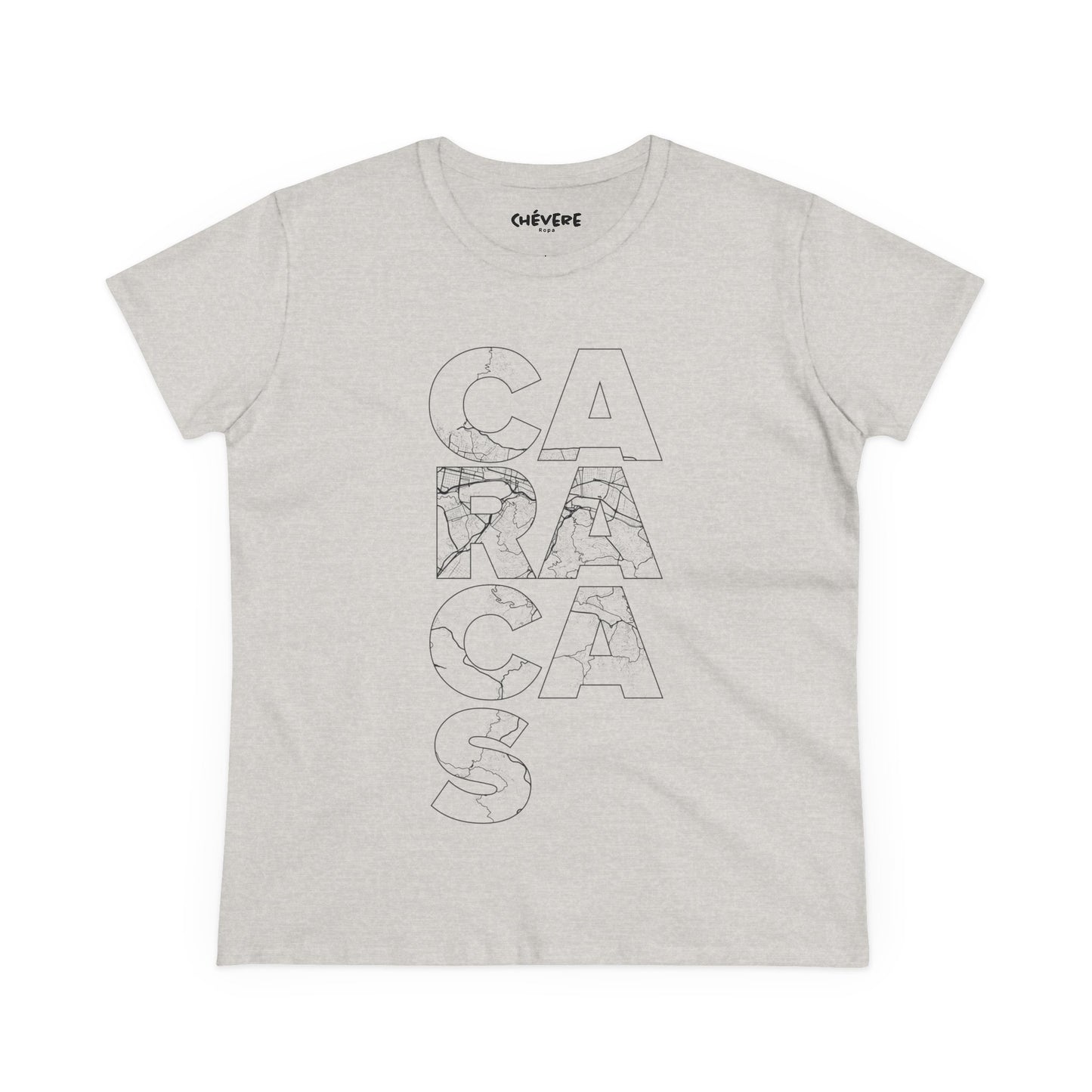 Caracas Outline Graphic Tee — Women's City Map Tee