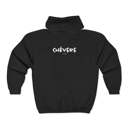 Caracas Street Sign Zip Hoodie — Chevere Logo Back