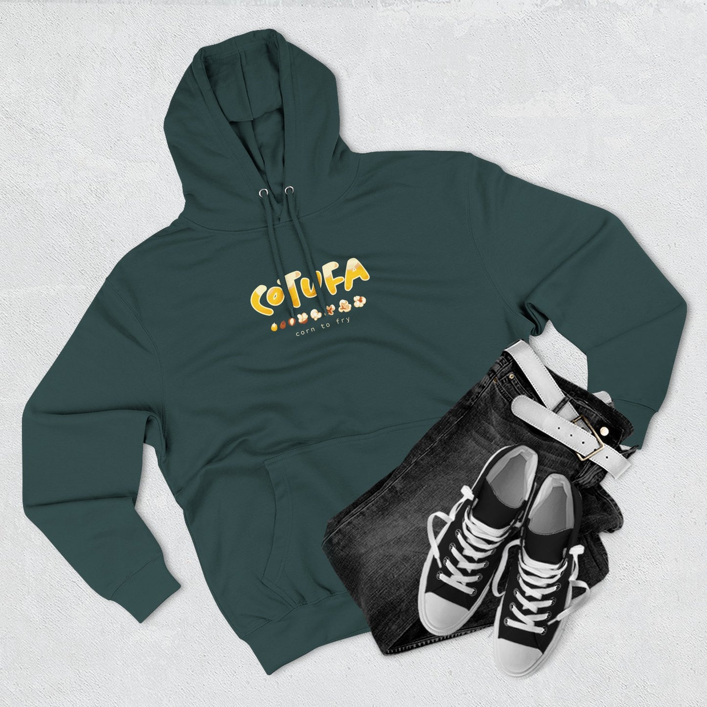Hoodie “Cotufa” – Suéter Unisex de Fleece, Cómodo, Casual y con Sabor Venezolano