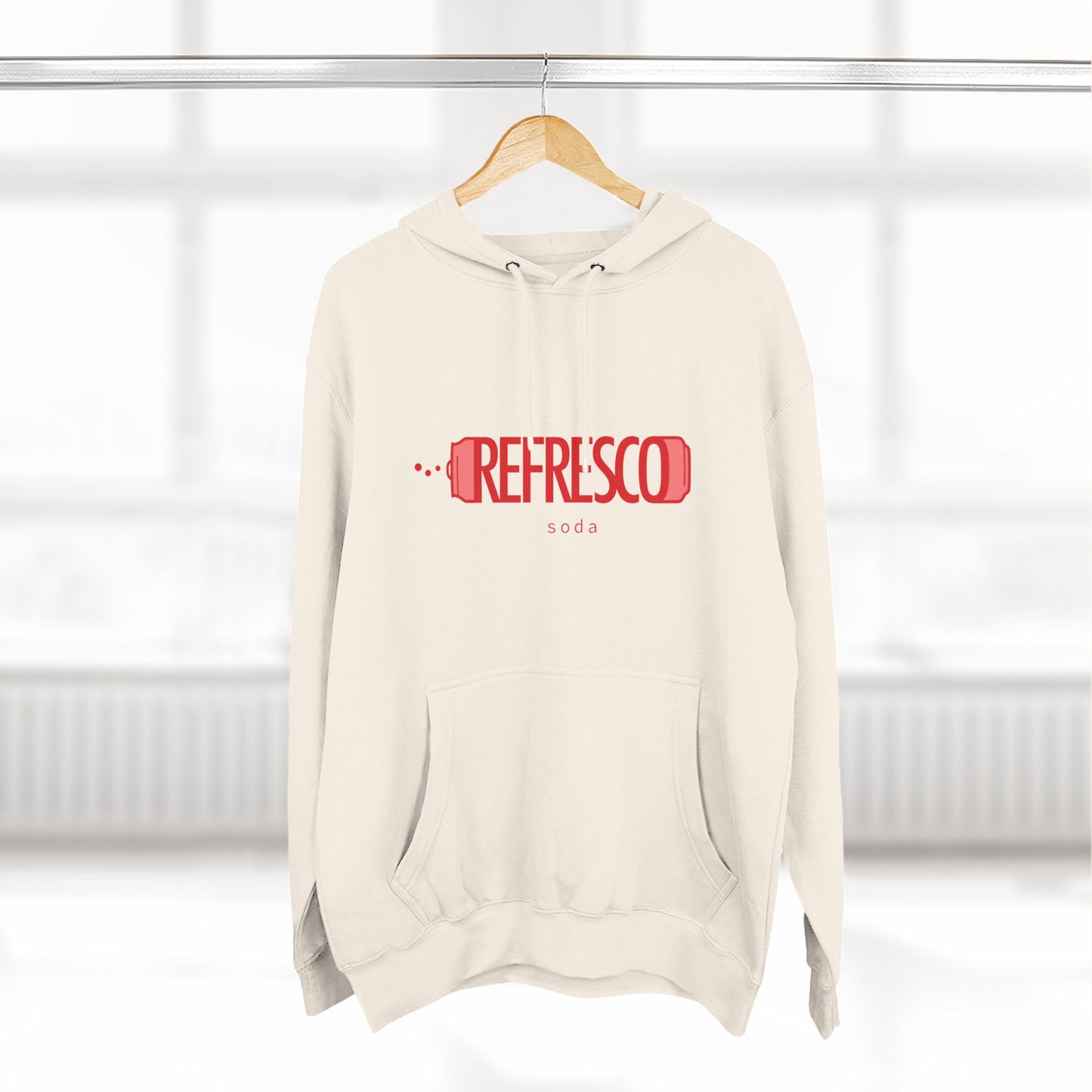 Hoodie “Refresco” – Suéter Unisex de Fleece, Cómodo, Casual y con Identidad Venezolana