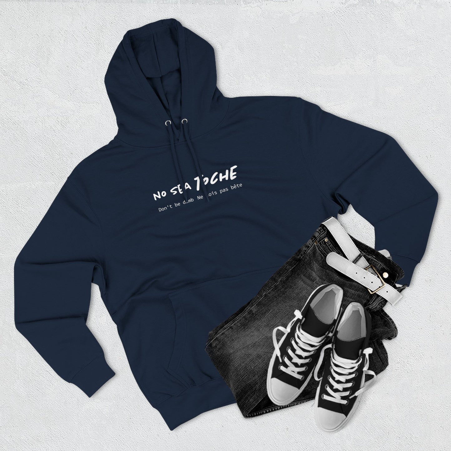 Hoodie “No sea toche” – Suéter Unisex de Fleece, Cómodo, Divertido y con Identidad Venezolana
