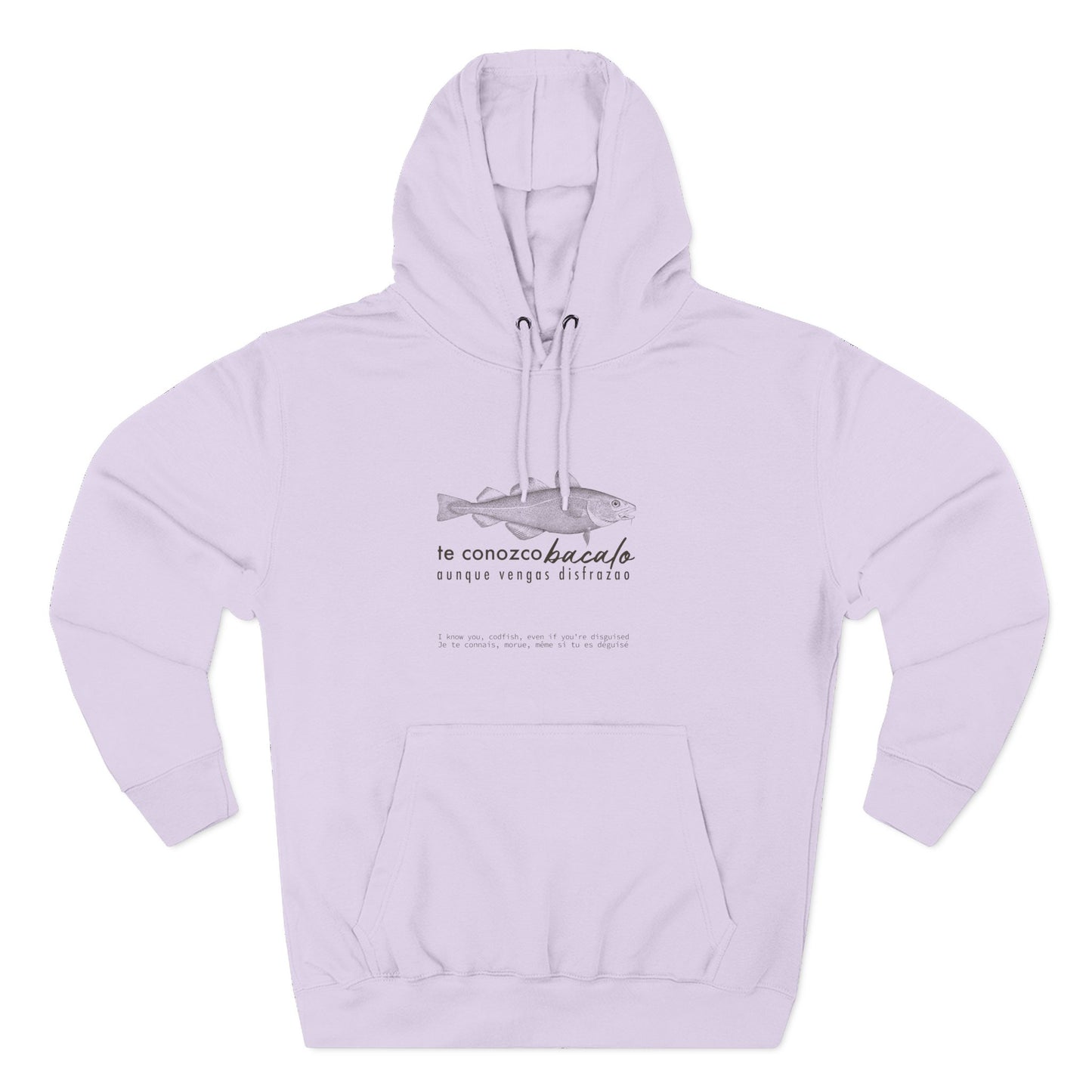 Hoodie “Te Conozco Bacalao” – Suéter Unisex de Fleece, Cómodo, Original y con Sabor Venezolano