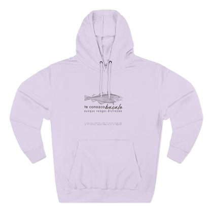 Hoodie “Te Conozco Bacalao” – Suéter Unisex de Fleece, Cómodo, Original y con Sabor Venezolano