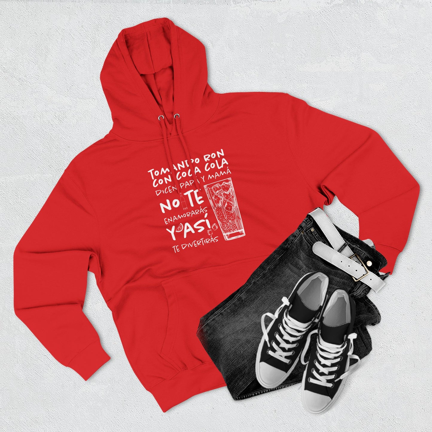Hoodie de Fleece Tres Paneles – Diseño Divertido de Bebida 🍹, Suéter Unisex Casual y Original para Fiestas o Regalar a Amigos
