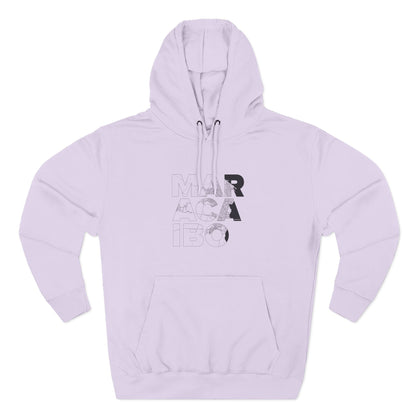 Hoodie Mapa Tipográfico “Maracaibo” – Suéter Unisex de Fleece, Cómodo, Cultural y con Orgullo Venezolano