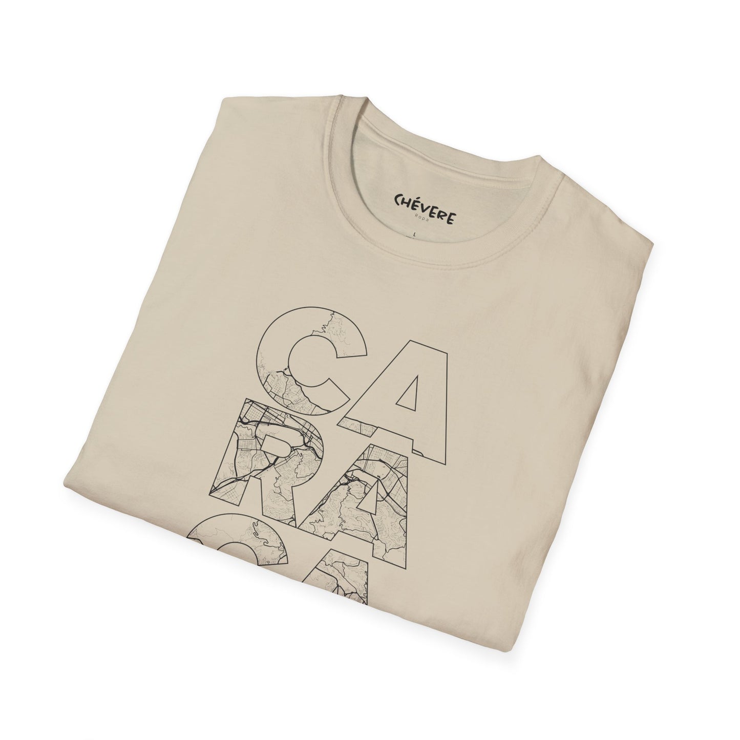 MAPA CARACAS TYPO Unisex T-Shirt - Contemporary Casual Wear