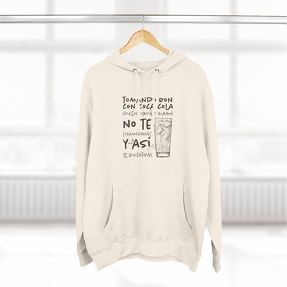 Hoodie de Fleece Tres Paneles – Diseño Divertido de Bebida 🍹, Suéter Unisex Casual y Original para Fiestas o Regalar a Amigos