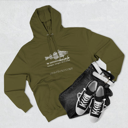 Hoodie “Te Conozco Bacalao” – Suéter Unisex de Fleece, Cómodo, Original y con Sabor Venezolano