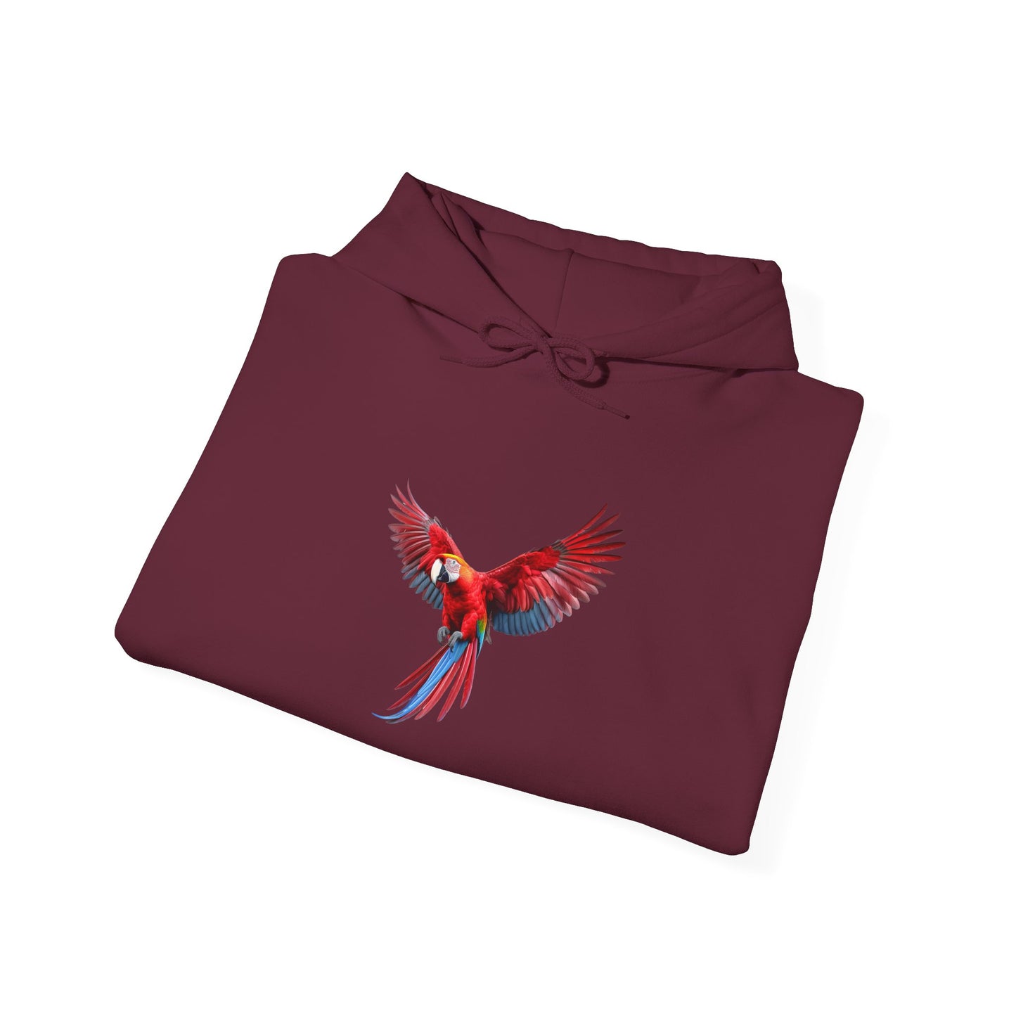Pullover de Guacamaya Roja Colorida