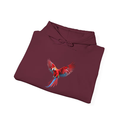 Pullover de Guacamaya Roja Colorida