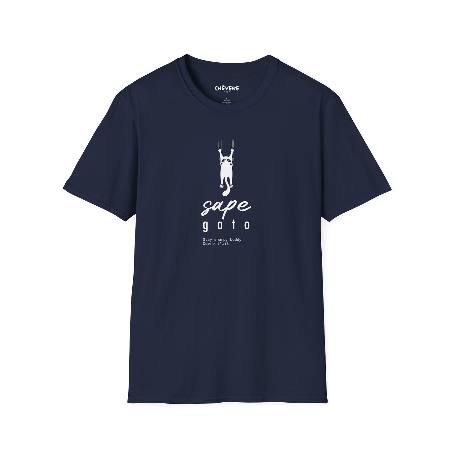 SAPE GATO - Camiseta Unisex Softstyle