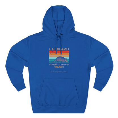 Hoodie “Cachicamo diciéndole a morrocoy conchuo” – Suéter Unisex de Fleece, Divertido y 100% Venezolano