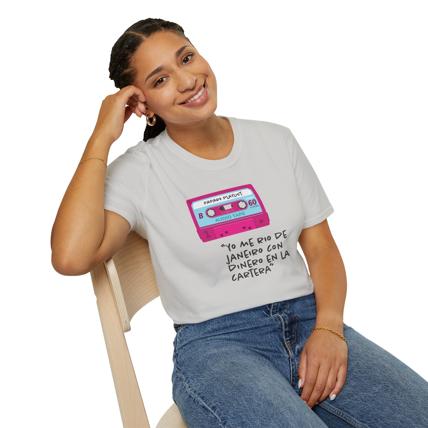 YO ME RÍO DE JANEIRO – Camiseta DAMA - Estilo y Humor con un Toque Vintage
