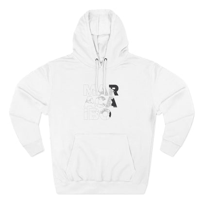 Hoodie Mapa Tipográfico “Maracaibo” – Suéter Unisex de Fleece, Cómodo, Cultural y con Orgullo Venezolano